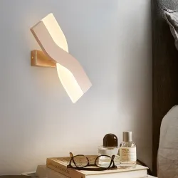 Nowoczesna lampa ścienna w stylu nordyckim - LED - regulowana - obrotowaKinkiety