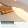 Nowoczesna lampa ścienna w stylu nordyckim - LED - regulowana - obrotowaKinkiety