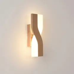 Nowoczesna lampa ścienna w stylu nordyckim - LED - regulowana - obrotowaKinkiety