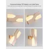 Nowoczesna lampa ścienna w stylu nordyckim - LED - regulowana - obrotowaKinkiety