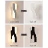 Nowoczesna lampa ścienna w stylu nordyckim - LED - regulowana - obrotowaKinkiety
