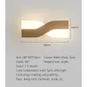 Nowoczesna lampa ścienna w stylu nordyckim - LED - regulowana - obrotowaKinkiety