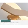 Nowoczesna lampa ścienna w stylu nordyckim - LED - regulowana - obrotowaKinkiety