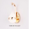 Modern LED wall light - vintage LED sconce - gold iron