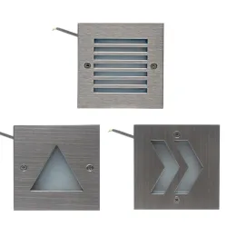 Wall / stairs / outdoor lamp - stainless steel - IP65 waterproof - LED light - 3W
