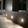 Lampa ścienna / schodowa / zewnętrzna - stal nierdzewna - wodoodporność IP65 - światło LED - 3WKinkiety