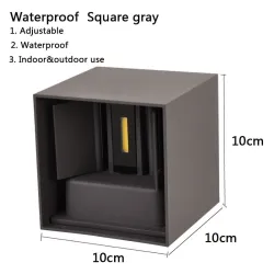 Lampada LED da interno/esterno - orientabile - IP65 waterproof - 12W