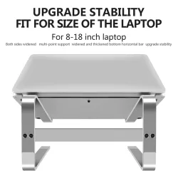 Laptop / tablet standaard - aluminium - anti-slipHouders