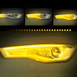 Auto LED DRL strip - richtingaanwijzer / mistlampen - flexibel - 12VDagrijverlichting (DRL)
