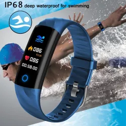 Smart Watch - bransoletka sportowa - Bluetooth - monitor fitness / monitor ciśnienia krwi / tętna - wodoodporność IP68Intelig...