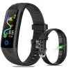 Smart Watch - bransoletka sportowa - Bluetooth - monitor fitness / monitor ciśnienia krwi / tętna - wodoodporność IP68Intelig...