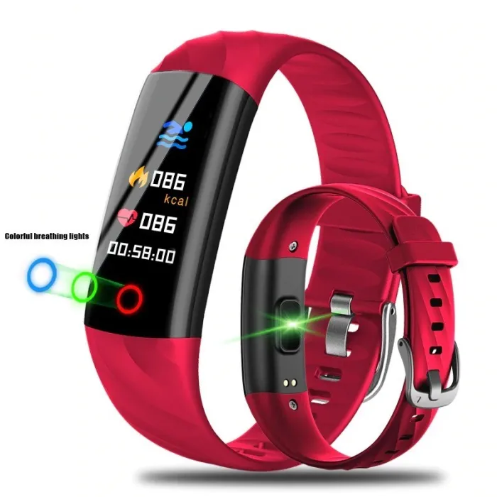 Smart Watch - bransoletka sportowa - Bluetooth - monitor fitness / monitor ciśnienia krwi / tętna - wodoodporność IP68Intelig...