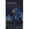 Smart Watch - bransoletka sportowa - Bluetooth - monitor fitness / monitor ciśnienia krwi / tętna - wodoodporność IP68Intelig...