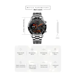 SmartWatch - bransoletka sportowa - Bluetooth - monitorowanie ciśnienia krwi / snu - wodoodpornyInteligentne zużycie