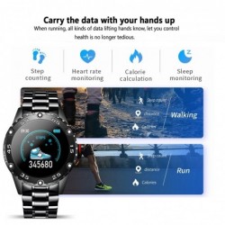 Smart Watch - elektronisch stalen horloge - LED - digitaal - waterdicht - hartslag/bloeddrukHorloges
