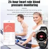 Smart Watch - elektroniczny zegarek ze stali - LED - cyfrowy - wodoodporny - tętno / ciśnienie krwiZegarki