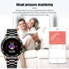 Smart Watch - elektroniczny zegarek ze stali - LED - cyfrowy - wodoodporny - tętno / ciśnienie krwiZegarki