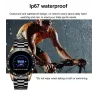 Smart Watch - elektroniczny zegarek ze stali - LED - cyfrowy - wodoodporny - tętno / ciśnienie krwiZegarki