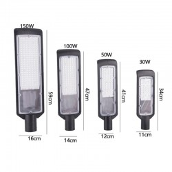 Zewnętrzne oświetlenie uliczne - lampa LED - wodoodporna - 100W / 150W