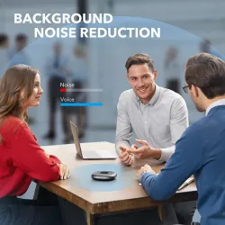 Anker PowerConf - Bluetooth-luidsprekertelefoon - conferentieluidspreker - met 6 microfoons - spraakopname - 24 uur gesprekst...