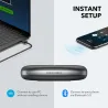 Anker PowerConf - Bluetooth-luidsprekertelefoon - conferentieluidspreker - met 6 microfoons - spraakopname - 24 uur gesprekst...