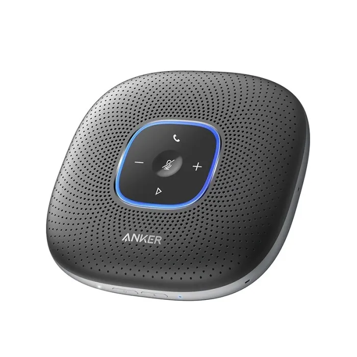 Anker PowerConf Bluetooth Speakerphone conference speaker with 6 Microphones, Enhanced Voice Pickup, 24H Call Time