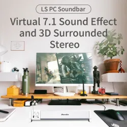 Bluedio LS - computerluidspreker - soundbar - USB bedraad - Bluetooth - met microfoonBluetooth Luidsprekers