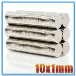 N35 - rund neodymmagnet - 10 * 1 mm - 10 * 10 mm - 20 stycken