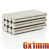 N35 - okrągły magnes neodymowy - super mocny - 6*1mm - 6*20mm - 50 sztukN35