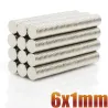 N35 - magnes neodymowy - mini okrągły dysk - 6 * 1mm - 6 * 20mm - 100 sztukN35