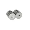 N35 - magnes neodymowy - mocny okrągły stożkowy - 30 * 3mm - z otworem 5mmN35