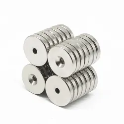 N35 - neodymium magnet - round countersunk - 50 * 5mm - with 6mm hole