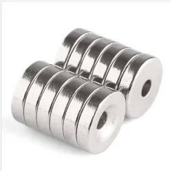 N35 - magnes neodymowy - okrągły stożkowy - 30 * 4mm - z otworem 5mmN35