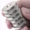 N35 - magnes neodymowy - okrągły stożkowy - 30 * 4mm - z otworem 5mmN35