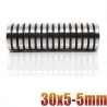 N35 - magnes neodymowy - okrągła tarcza z łbem stożkowym - 30 * 5mm - z otworem 5mmN35