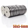 N35 - neodymium magneet - ronde verzonken schijf - 50 * 5mm - met 6mm gatN35