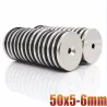 N35 - Neodym-Magnet - runde Senkscheibe - 50 * 5mm - mit 6mm Loch