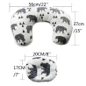 Breastfeeding pillow - with baby head protection cushion - U-shaped