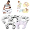 Breastfeeding pillow - with baby head protection cushion - U-shaped