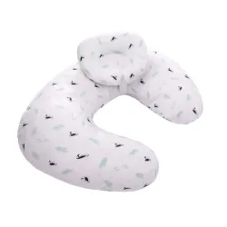 Breastfeeding pillow - with baby head protection cushion - U-shaped