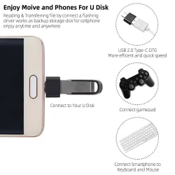 Typ-C - Micro-USB 2.0 - OTG-Adapter - Konverter