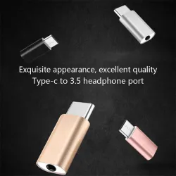 Micro USB Type-C to 3.5mm headphone jack - adapter - splitter