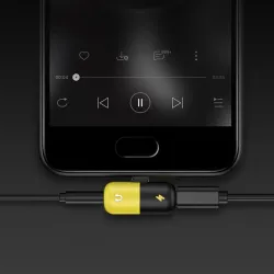 USB type-C - 3,5 mm jack - aux-audiolader - OTG-converter - adapter - capsulevormSplitters
