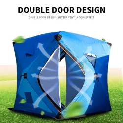 Winter warm tent - for ice fishing / camping - windproof - waterproof - anti-snow - large space