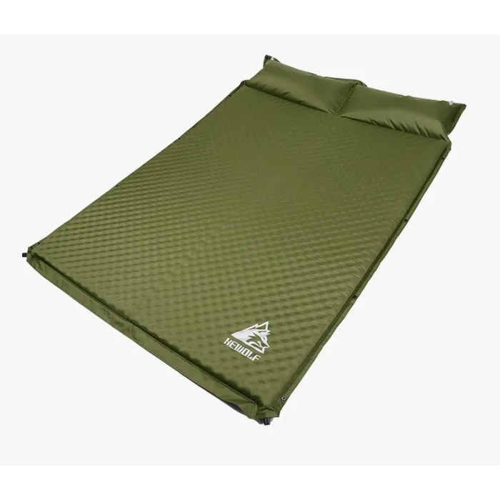 Outdoor / campingmat - opblaasbaar tentmatras - met kussenkussen - dubbelOutdoor & Kamperen