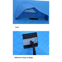 Winter warm tent - for ice fishing / camping - windproof - waterproof - anti-snow - large space