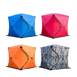 Winterwarmes Zelt - zum Eisfischen / Camping - winddicht - wasserdicht - schneesicher - viel Platz