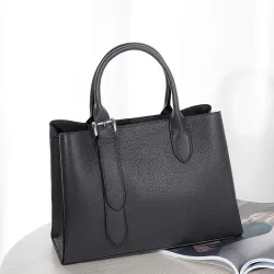 Luxe dames schoudertas - echt leerHandtassen