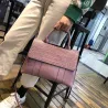 Elegante schoudertas - leer - krokodillenleer patroonHandtassen
