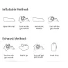 Single camping mattress - self-inflating - sleeping mat with pillow - waterproof